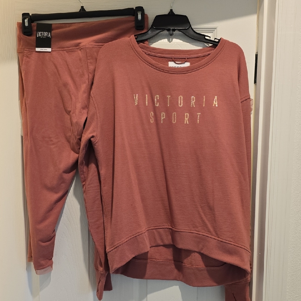 Women's Dusty Rose Sweatshirt and Legging Set
